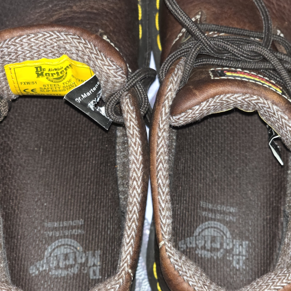 Dr. Martens Women's Brown Leather SAFETY Boots - Picture 8 of 15